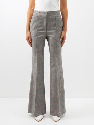 Gabriela Hearst - Rhein Check Wool-blend Suit Trousers - Womens - Grey Check