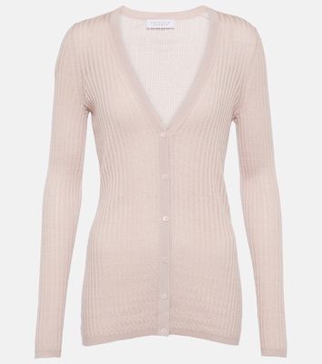 Gabriela Hearst Ribbed-knit cashmere and silk cardigan