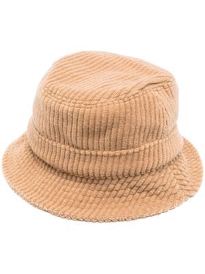 Gabriela Hearst ribbed wool-cashmere bucket hat - Neutrals