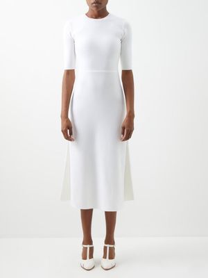 Gabriela Hearst - Seymore Wool-blend Knitted Midi Dress - Womens - Ivory