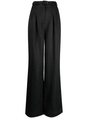 Gabriela Hearst Vargas wide-leg linen trousers - Black