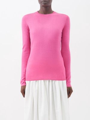 Gabriela Hearst - Virgil Cashmere-blend Sweater - Womens - Bright Pink
