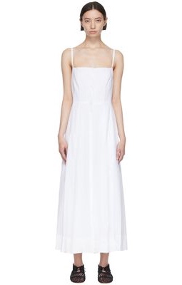 Gabriela Hearst White Margritte Midi Dress