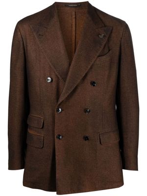 Gabriele Pasini double-breasted felted blazer - Brown