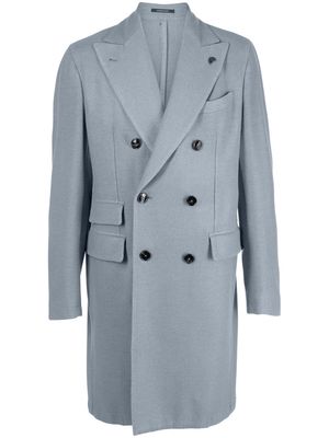 Gabriele Pasini double-breasted wool coat - Blue