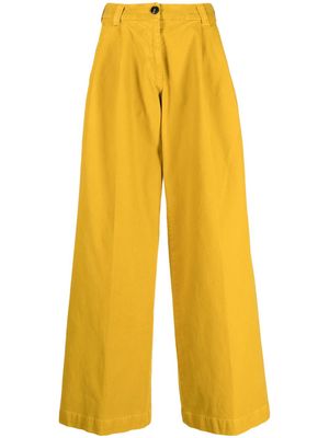Gabriele Pasini high-waisted wide-leg trousers - Yellow