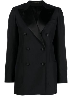 Gabriele Pasini satin-trim double-breasted blazer - Black