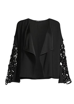 Gabrielle Embellished-Sleeve Jacket