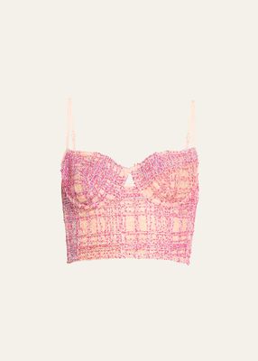 Gabrielle Embroidered Lace Longline Bra