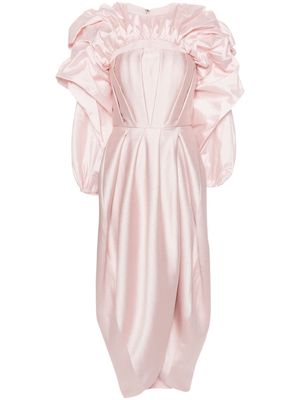 Gaby Charbachy detachable-layer tulip gown - Pink
