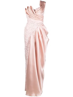 Gaby Charbachy sequin-embellished long dress - Pink