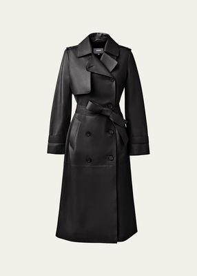 GAEL LEATHER TRENCH