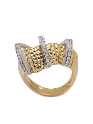 Gaelle Khouri 18kt yellow gold Accord diamond ring