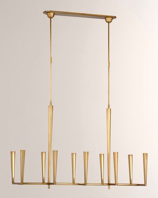 Galahad Large Linear Chandelier By Thomas O'Brien