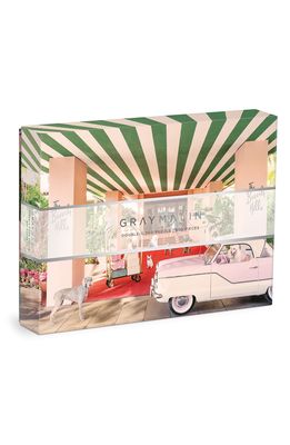 galison Gray Malin Dogs at The Beverly Hills Hotel 500-Piece Double-Sided Puzzle in Green