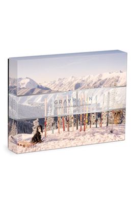 galison Gray Malin Winter 500-Piece Double-Sided Puzzle in Multi