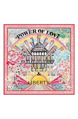 galison Liberty Power of Love 500-Piece Double-Sided Puzzle in Pink
