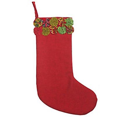 Gallerie II Holiday Yo-Yo Stocking