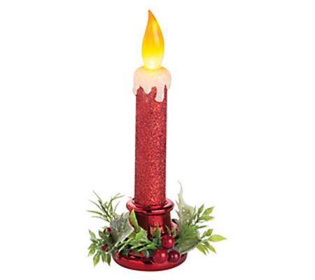 Gallerie II LED Christmas Candle w/Holly and Be rries