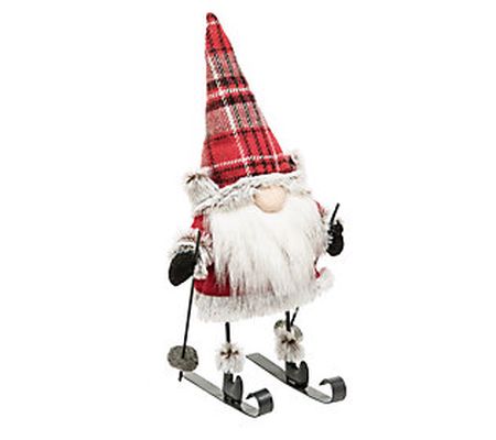 Gallerie II Lumberjack Gnome on Skis Figurine