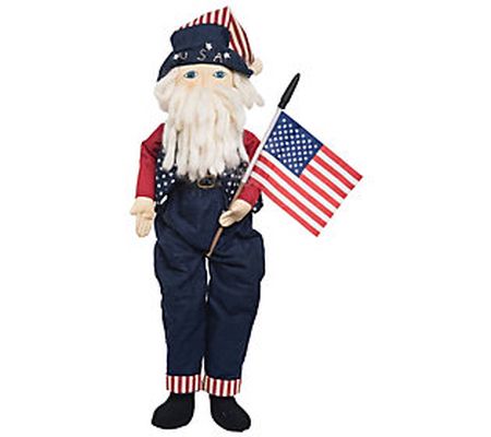 Gallerie II Old Glory Santa Figurine