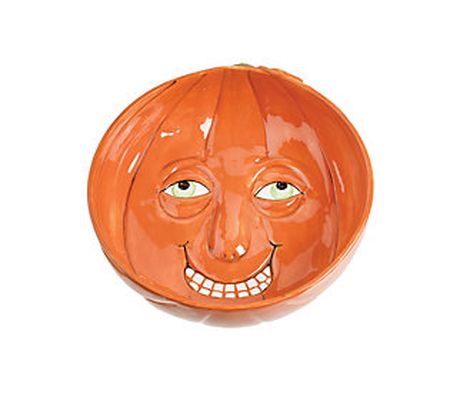 Gallerie II Victor Pumpkin Large Candy Bowl