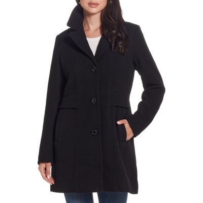 Gallery A-Line Coat in Black 