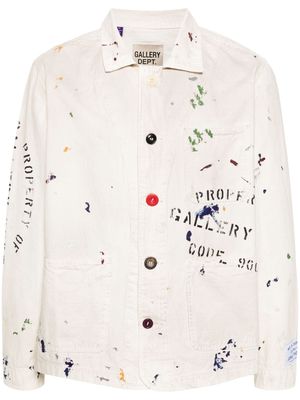 GALLERY DEPT. all-over paint-splatter jacket - Neutrals