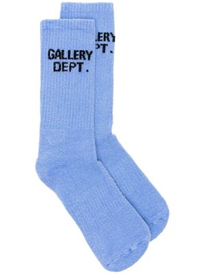 GALLERY DEPT. Clean logo intarsia-knit socks - Blue