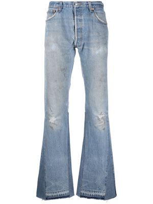 GALLERY DEPT. distressed flared denim jeans - Blue