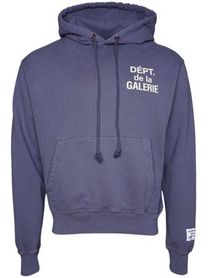 GALLERY DEPT. French-print cotton hoodie - Blue