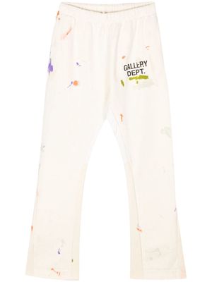 GALLERY DEPT. hand-painted flared trousers - Neutrals