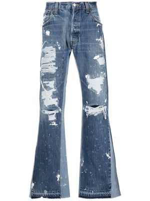 GALLERY DEPT. Indiana distressed flared jeans - Blue