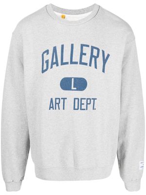 GALLERY DEPT. logo-print cotton crew-neck sweatshirt - Grey