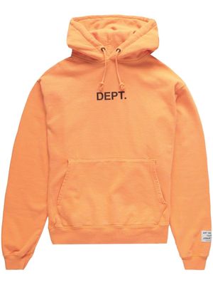 GALLERY DEPT. logo-print cotton hoodie - Orange