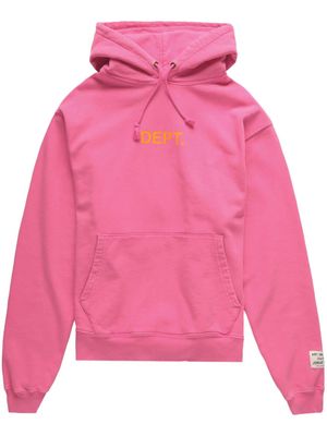 GALLERY DEPT. logo-print cotton hoodie - Pink