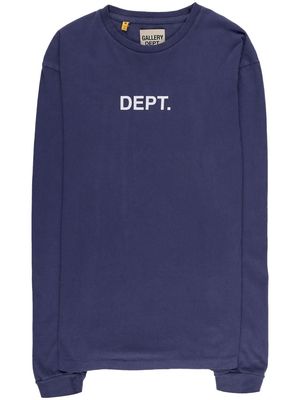 GALLERY DEPT. logo-print cotton sweatshirt - Blue