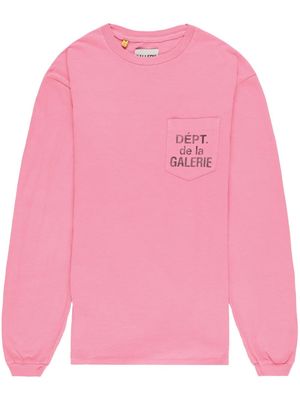 GALLERY DEPT. logo-print cotton sweatshirt - Pink