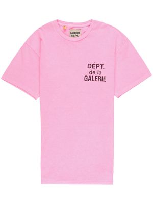 GALLERY DEPT. logo-print cotton T-shirt - Pink