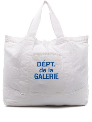 GALLERY DEPT. logo-print cotton tote - White