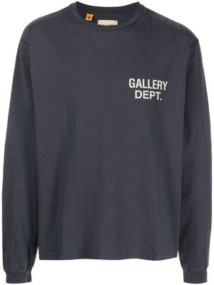 GALLERY DEPT. logo-print long-sleeve T-shirt - Blue
