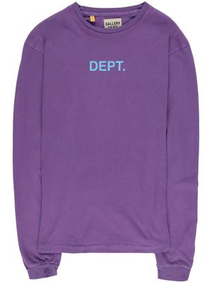 GALLERY DEPT. logo-print long-sleeve T-shirt - Purple