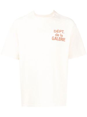 GALLERY DEPT. logo-print short-sleeve T-shirt - Neutrals