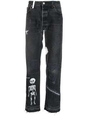 GALLERY DEPT. mid-rise straight-leg jeans - Black