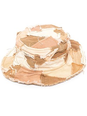 GALLERY DEPT. patchwork canvas bucket hat - Neutrals