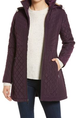 Gallery Quilted Jacket in Blackbery 