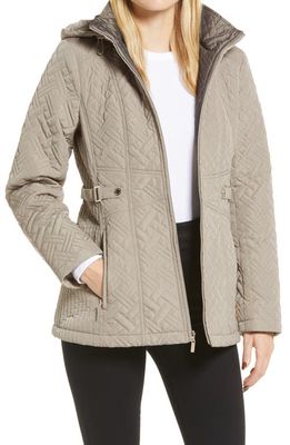 Gallery Quilted Jacket in Mushroom 