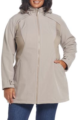 Gallery Soft Shell Water Resistant Jacket in Peeble