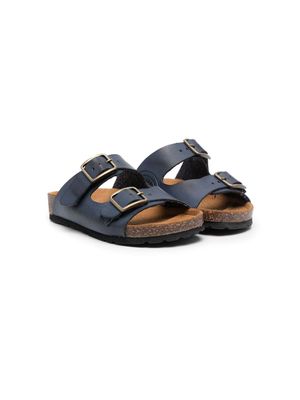 Gallucci Kids bucked leather sandals - Blue