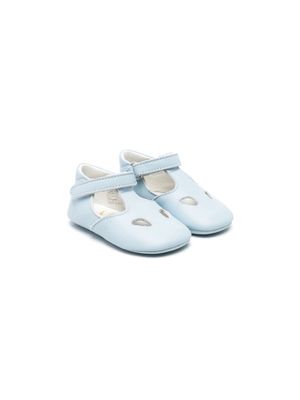 Gallucci Kids cut-out leather pre-walkers - Blue